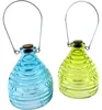 Glazen Wespenvanger – Set van 2 Blauw & Geelgroen – 10 x 13 Productafbeelding-voorbeeld 1