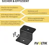 8er Set Alu Z-Winkel Befestigungswinkel schwarz PV Produktbild-Vorschau 4