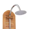 Gartendusche Massivholz Teak 70x75x204 cm Produktbild-Vorschau 5