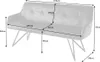 riess-ambiente Design Sitzbank EUPHORIA 160cm dunkelgrau Produktbild-Vorschau 7