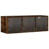 Armadio a muro con ante in vetro rovere fumé 102x37x35 cm Anteprima dell’immagine prodotto 1