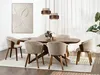 Polsterstuhl RAHMA - beige / walnuss Produktbild-Vorschau 4