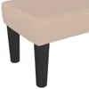 vidaXL Lavica Cappuccino-Brown 100x30x30 cm Imitácia kože Náhľad obrázku produktu 5