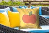 MuchoWow® Outdoor Kissen - Apfel - Obst - Text - 60x60 cm - Produktbild-Vorschau 4