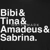 Spreadshirt Bibi Und Tina Amadeus Sabrina Typographie weiß Produktbild-Vorschau 2