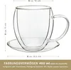 Creano extra große doppelwandige 400 ml Glas-Thermotasse Produktbild-Vorschau 5
