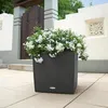 LECHUZA Pot de fleurs CUBE Cottage 50 Granit | Pot de Voir les images du produit 23