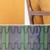 Collage of a fabric texture, a wooden chair armrest with fabric, and sofa springs. Anteprima dell’immagine prodotto