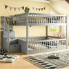 Flieks Etagenbett 140x200cm mit Schubladen und Treppe, Produktbild-Vorschau 1