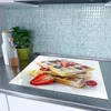 Spritzschutz Herdabdeckplatte Schneidebrett aus Glas Produktbild-Vorschau 2
