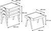 Skye Decor, Roma - Walnut, tables d'appoint, table gigogne Voir les images du produit 5