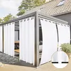 Čtyřdílná venkovní sada voděodolných záclon s očky, vhodná Náhled obrázku produktu 1