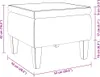 A diagram showing the dimensions of a hocker. Náhľad obrázku produktu