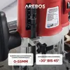 AREBOS Oberfräse mit Koffer, 1200 W, Ø 6 und 8 mm + Fräser Produktbild-Vorschau 3
