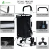 VOUNOT® Aluminium Einkaufstrolley Treppensteiger, Trolly Produktbild-Vorschau 2