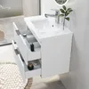 Waschtisch mit Unterschrank 60cm RIVA Badmöbel Set Weiß Produktbild-Vorschau 2