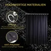 HGMD Duschvorhang 120x200 - Schwarz - Waschbar - Produktbild-Vorschau 4