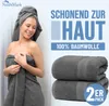 Frottier Badetücher 2er Pack 100x150cm, 100% Baumwolle, Produktbild-Vorschau 2