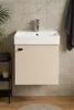 Badezimmer-Wandschrank mit Waschbecken 60x50cm Cashmere, Produktbild-Vorschau 6