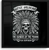 MuchoWow® MuchoWow® Gerahmtes Poster Maske - Federn - Retro Produktbild-Vorschau 1
