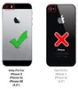 Comparison of two iPhones, one showing compatibility and the other showing incompatibility. Produktbild-Vorschau