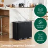 CASABEL Dreifach-Küchenabfalleimer 3x20L, 3 Pedale, Produktbild-Vorschau 2