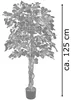 Pianta Albero Artificiale Plastica 125m Bosco Naturale Anteprima dell’immagine prodotto 6