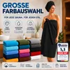 Komfortec Saunatuch 100x200 cm XXL, 100% Baumwolle, 500 Produktbild-Vorschau 7