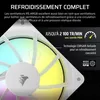 Pack de 3 ventilateurs CORSAIR RS120 120 mm ARGB - Blanc Voir les images du produit 5