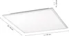 A square LED panel light with dimensions indicated. Produktbild-Vorschau