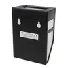 A black solar LED wall light is shown from a side-back angle against a white background. Anteprima dell’immagine prodotto
