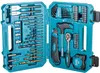 An open tool case filled with various drill bits, sockets, and other accessories. Náhled obrázku produktu