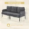 STILVORA 3-Sitzer Sofa aus Cord mit hoher Rückenlehne, Produktbild-Vorschau 7