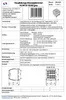 A technical data sheet for an electrical component, featuring diagrams and specifications. Produktbild-Vorschau