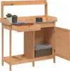vidaXL Pflanztisch mit Schrank Braun 110,5x45x124,5cm Produktbild-Vorschau 5