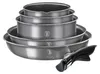 A stack of nested cookware with a detachable handle. Náhled obrázku produktu