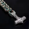 Wikinger-Armband Thor's Hammer army green camouflage Produktbild-Vorschau 5