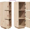 vidaXL Highboard 34x40x108,5 cm Massivholz Kiefer Produktbild-Vorschau 7