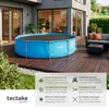 tectake® Pool-Solarfolie rund und selbstschwimmend Produktbild-Vorschau 2