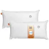Two white pillows are shown against a white background. Produktbild-Vorschau