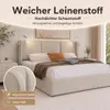 Letto imbottito INONEFT 160x200 cm con LED e USB, letto a Anteprima dell’immagine prodotto 9