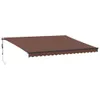 Design Markise Automatisch mit LEDs Braun 450x350 cm, Produktbild-Vorschau 2