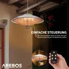 AREBOS promiennik sufitowy 2000 W + pilot, 3 poziomy Podgląd zdjęcia produktu 5