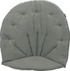 A gray tufted cushion with a fan-like pattern. Podgląd zdjęcia produktu