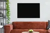 MuchoWow® - Leinwandbilder - Schwarz - Einfarbig, Wandbild, Produktbild-Vorschau 3