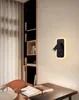 LED Wandlampe Schwarz – Schwenkbare Leselampe Wandmontage Produktbild-Vorschau 6