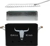 Barbecue rectangulaire BBQ-Grill King, zinc, 32 x 20 x 20 Voir les images du produit 7