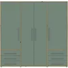 Armoire de chambre - MOKKARO -Reproduction Vert Sauge et Voir les images du produit 3