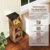 Puluomis Küchenregal Gemüsebehälter mit Rollen, Gemüsebox Produktbild-Vorschau 2