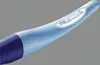 A close-up, angled view of a light blue pen with a dark blue grip, featuring the brand name 'Patrick' in an oval emblem. Anteprima dell’immagine prodotto